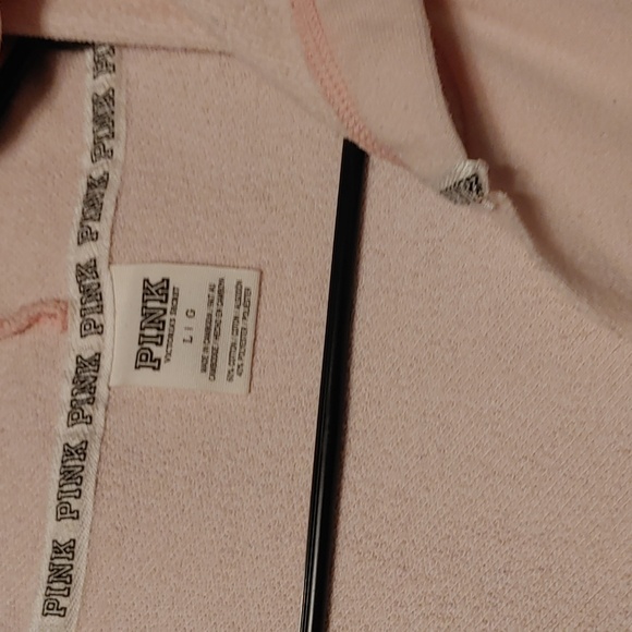 Pink deep V neck sweatshirt - Picture 2 of 7